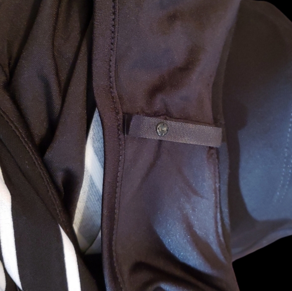 White House Black Market Black & White Striped 3/4th Sleeve Dress Size M - Picture 5 of 5